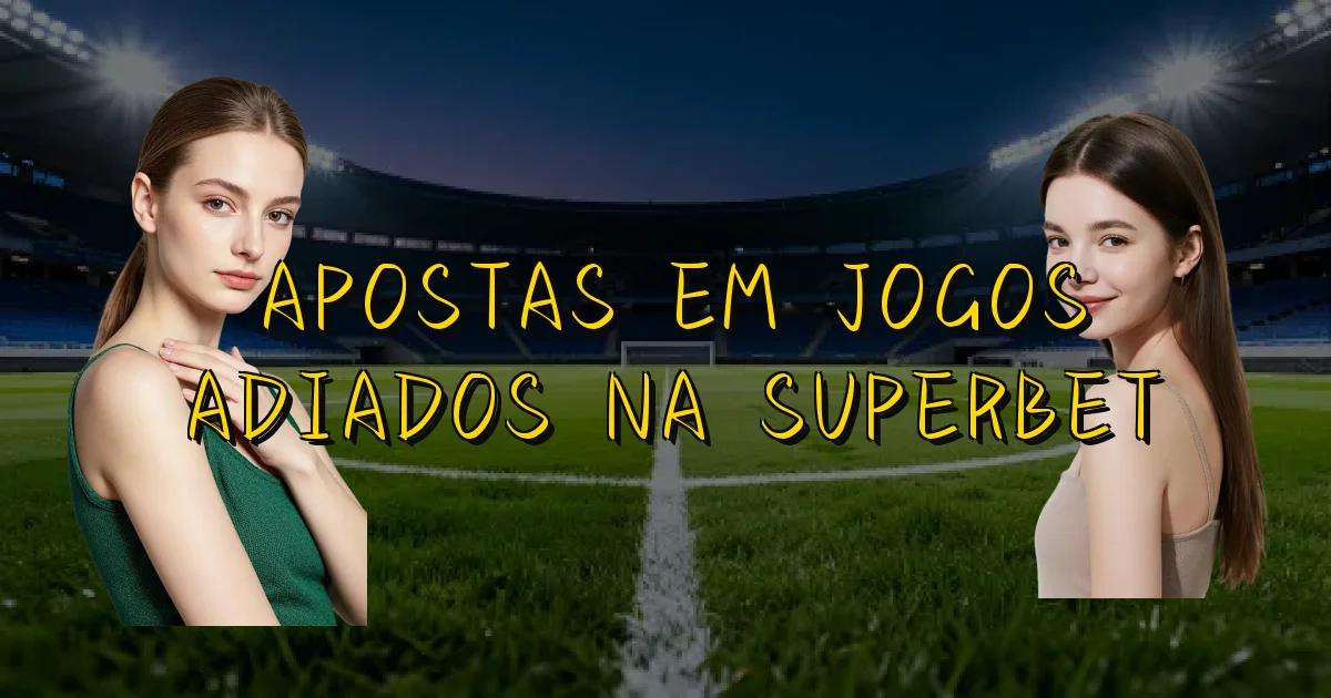 Apostas Em Jogos Adiados Na Superbet Oficial